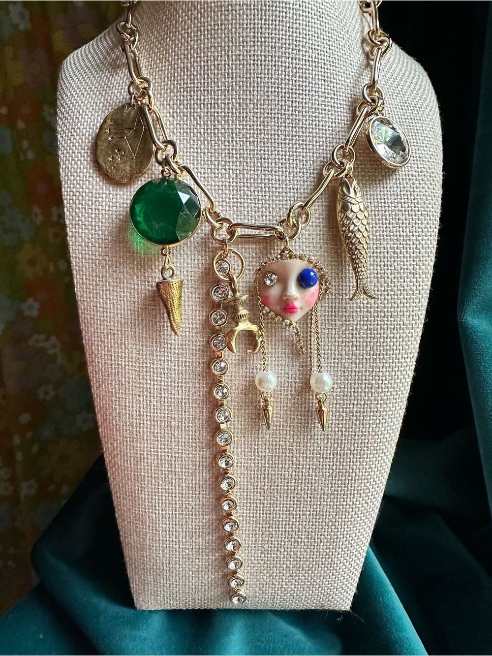 age of aquarius handmade charm necklace - Picture 2 of 3